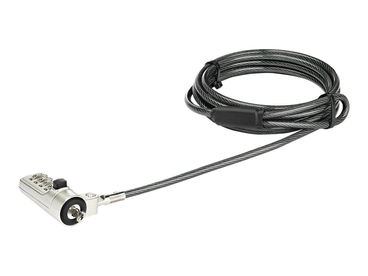 StarTech.com Laptop Sicherheitsschloss (4-stelliges, verstellbares Zahlenschloss-4