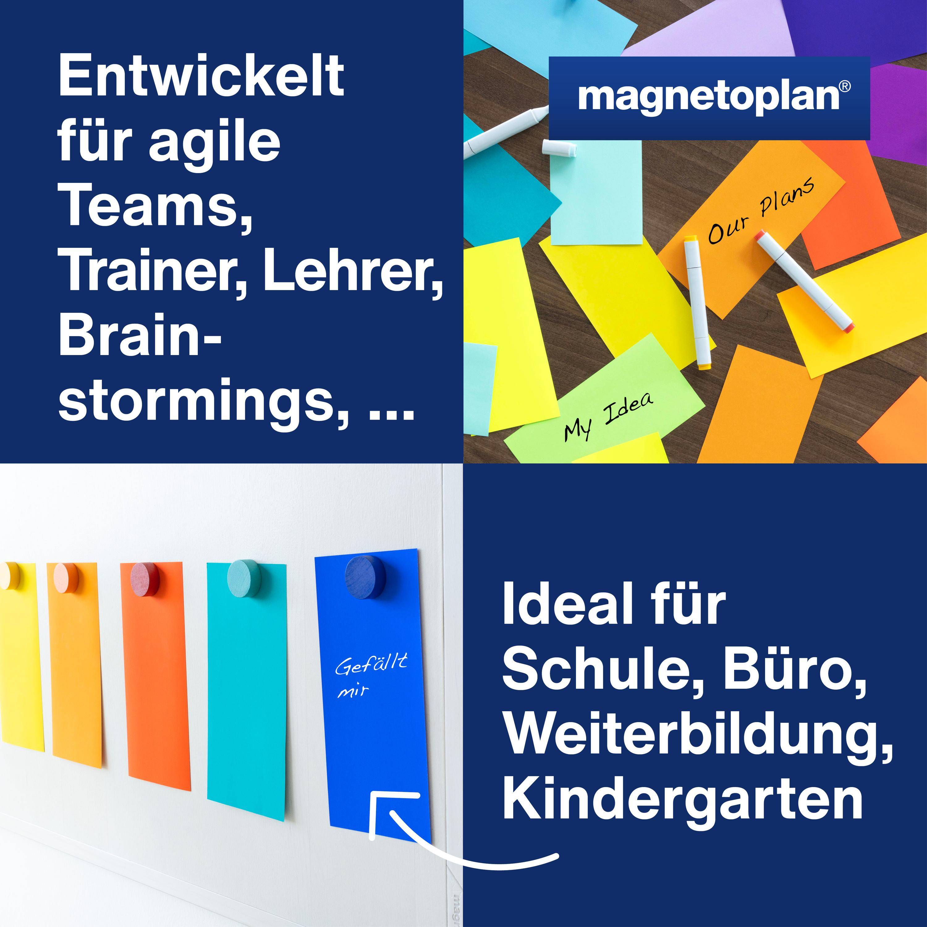 Magnetoplan Moderationskarten 200x100mm - Set "Rainbow" - 250Stk-2
