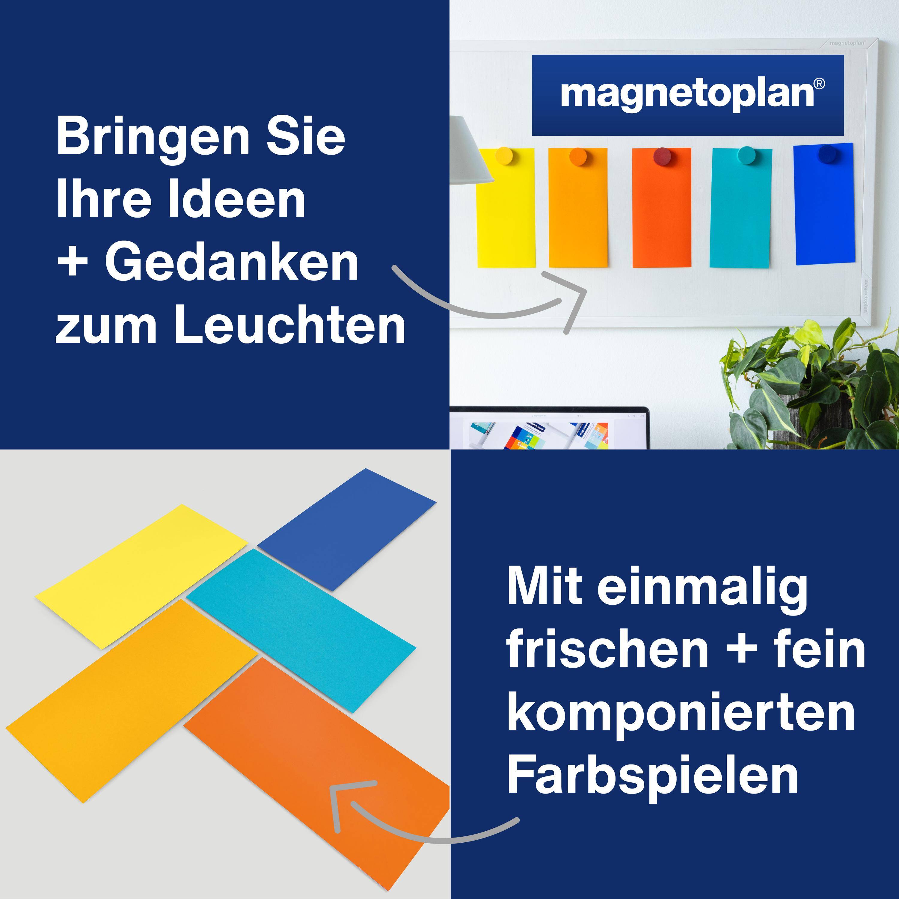 Magnetoplan Moderationskarten 200x100mm - Set "Rainbow" - 250Stk-3