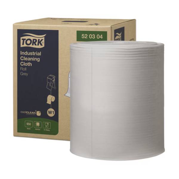 Tork 520304 Industrie Reinigungstücher Premium W1 1-lagig | Karton (1 Rolle)