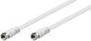 Goobay 11867 Antennenkabel F Stecker auf F Stecker SAT Kabel 70 dB Koaxialkabel Satellitenkabel Fernsehkabel Weiß 20m