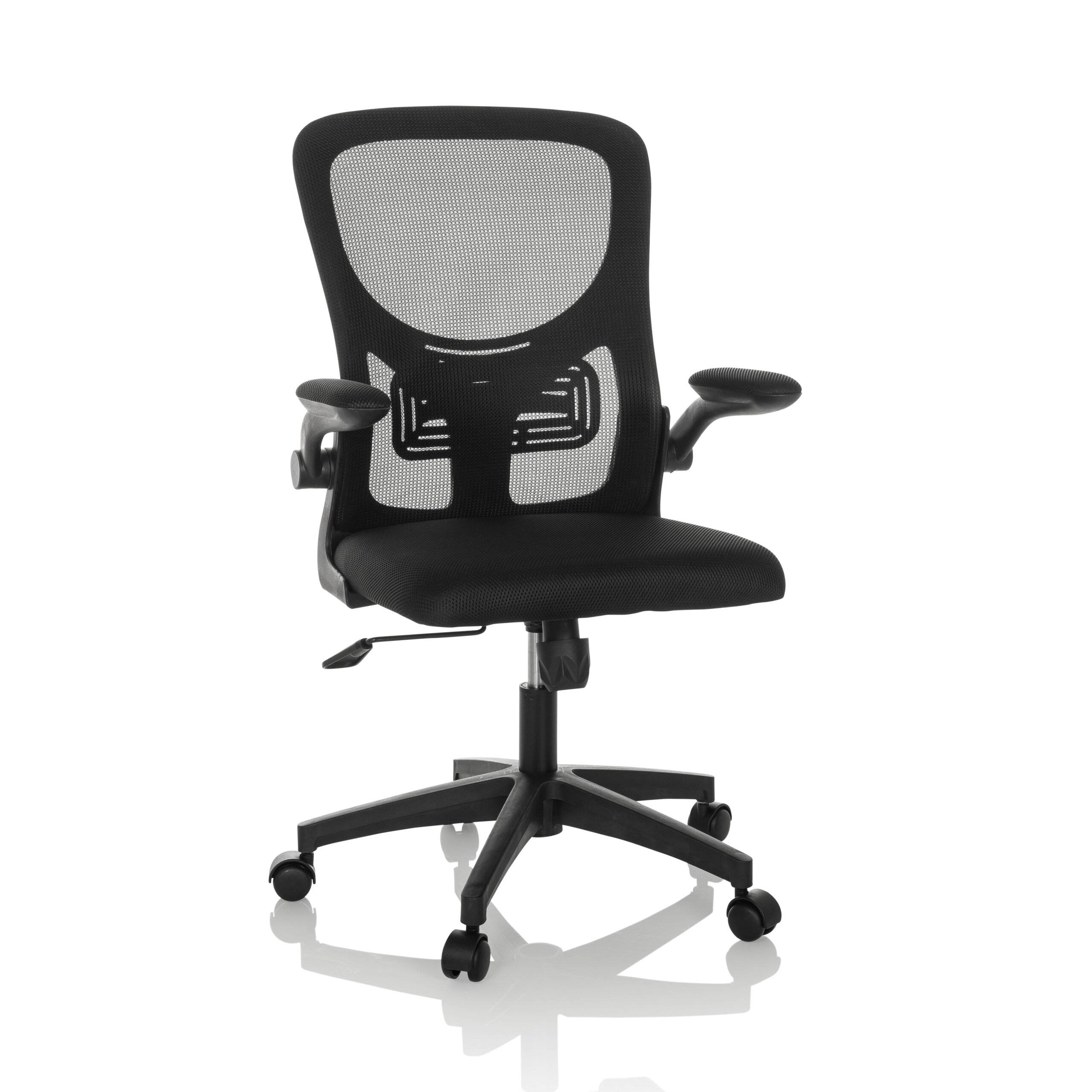 Bürostuhl Drehstuhl BELIO Netz Stoff schwarz hjh OFFICE-0