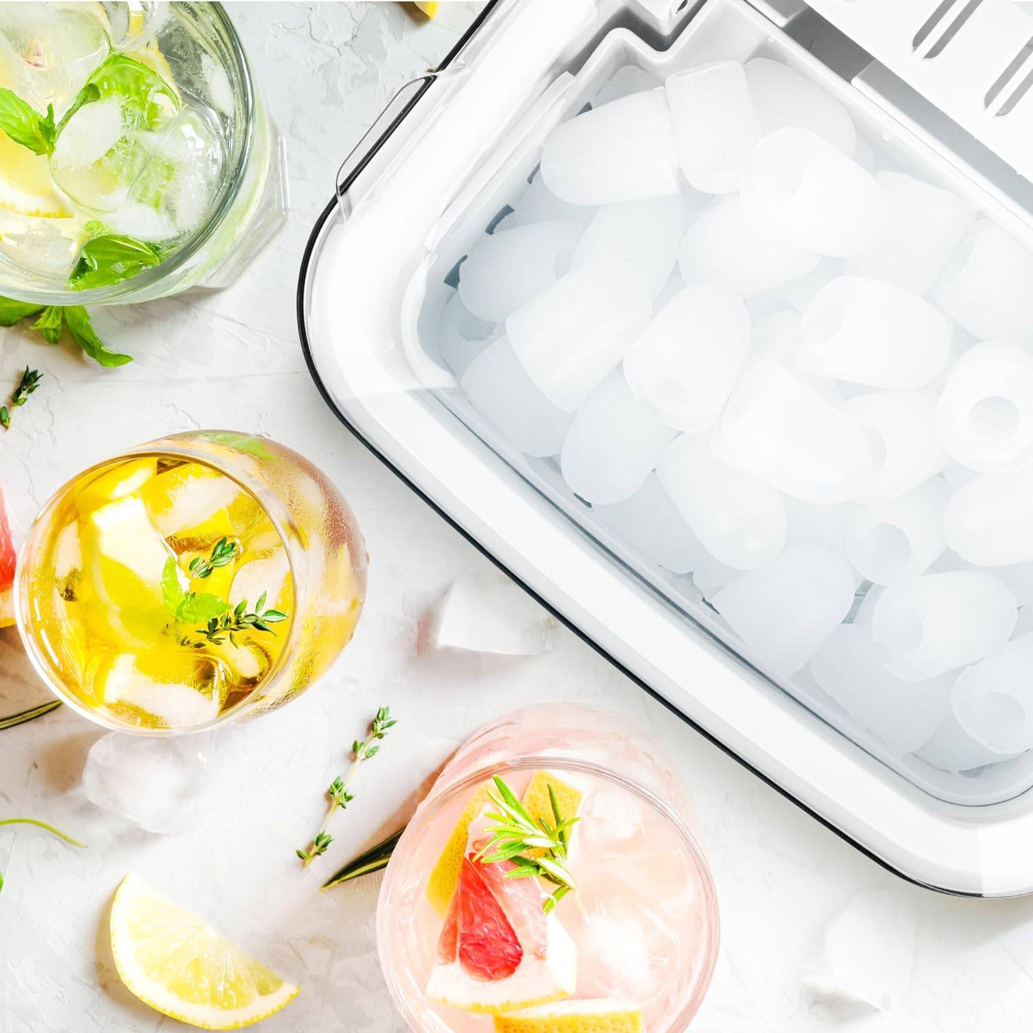 Symbolbild für Duronic ICM12 BK Automatische Eiswürfelmaschine, 8 Eiswürfel in 6-8 min, 1 L Wassertank, Leiser Kompressor bis 54dB