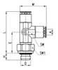 Camozzi 6442 3-M3 Mikro-Superschnell-Steckverschraubungen
