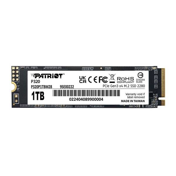 PATRIOT - SSD 512GB M.2 P320 PCIe 3.0 NVMe 3000/2200 PE997