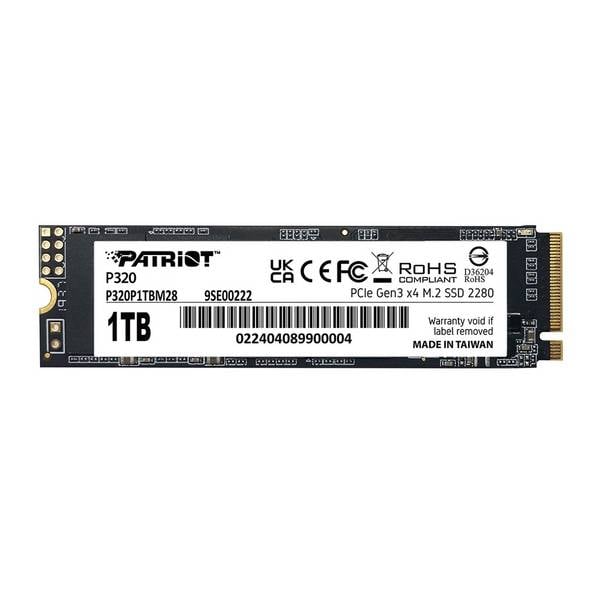 PATRIOT - SSD Viper P320 M.2 PCI-Ex4 NVMe 1TB 3GB/s