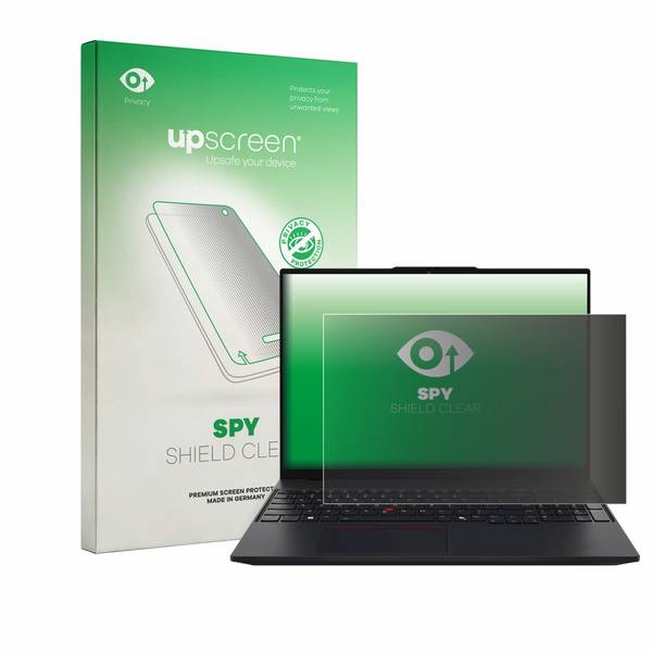 upscreen Blickschutzfolie für Lenovo ThinkPad L16 Gen 1 Anti-Spy Privacy Blaulichtschutz Sichtschutzfolie