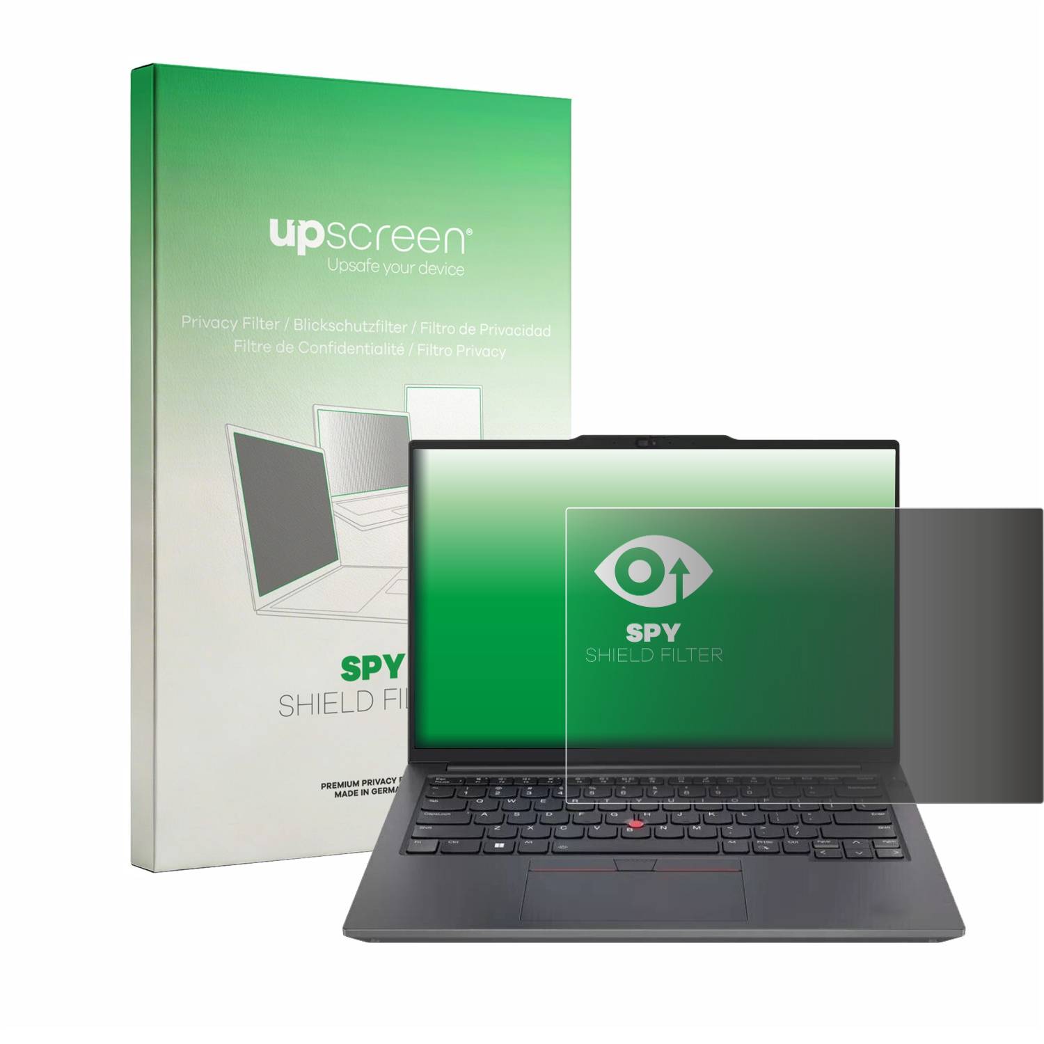 upscreen Blickschutzfilter für Lenovo ThinkPad E14 Gen 6 Blaulichtfilter Sichtschutz Privacy Anti Spy abnehmbar-0