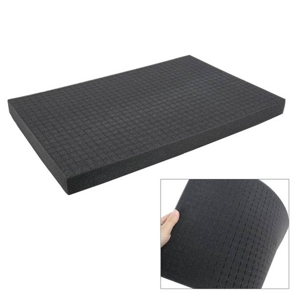 HMF 1456-40 Rasterschaumstoff Würfelschaum, 345 x 550 mm, Double-Size, Koffereinlage, Tabletop, Höhe: 40 mm