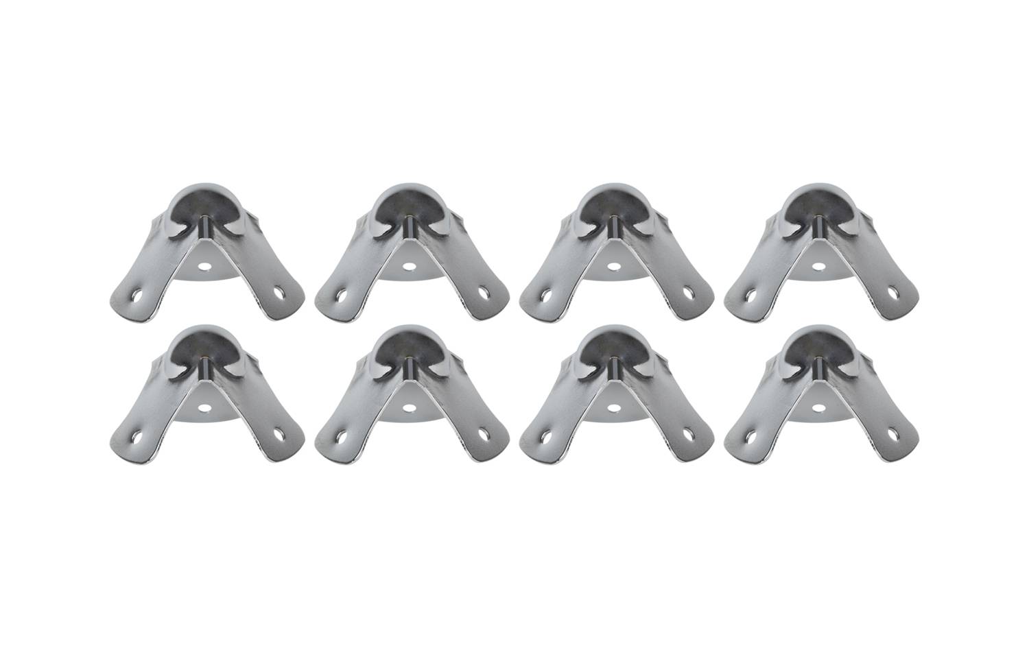 HMF Kugelecken Eckenschutz aus verzinktem Stahl, 8 Stück, 44 x 44 x 30 mm, Silber-0