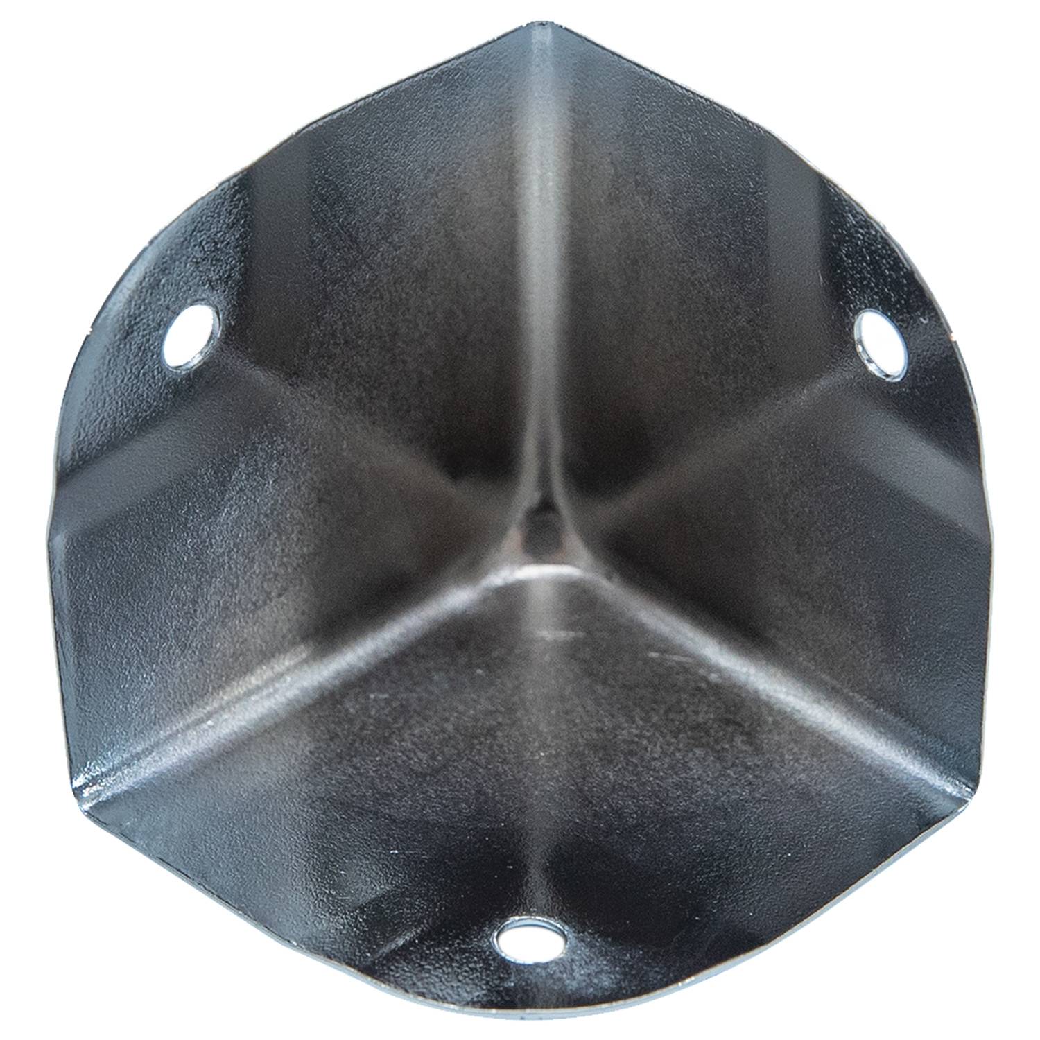 HMF 14966-09 Eckenschutz aus Metall für Koffer, 8 Stück, 40 x 40 x 40 mm, Silber verzinkt-3