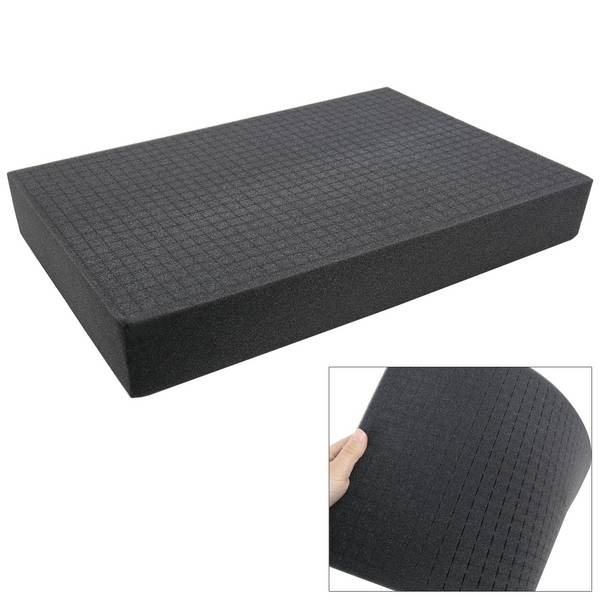 HMF 1456-80 Rasterschaumstoff Würfelschaum, 345 x 550 mm, Double-Size, Koffereinlage, Tabletop, Höhe: 80 mm
