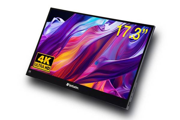 Verbatim PMT-15 4K Portable Touchscreen Monitor 17.3" 4K UHD