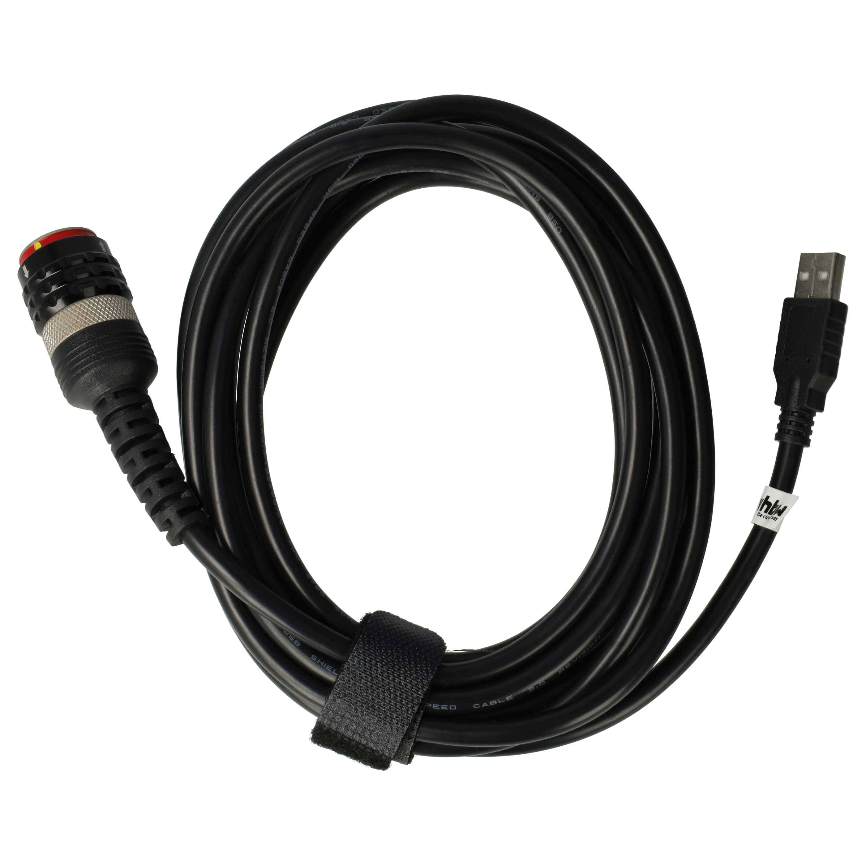 vhbw USB-Adapterkabel kompatibel mit Volvo Vocom 2 KFZ-Diagnosegerät | 390 cm-0