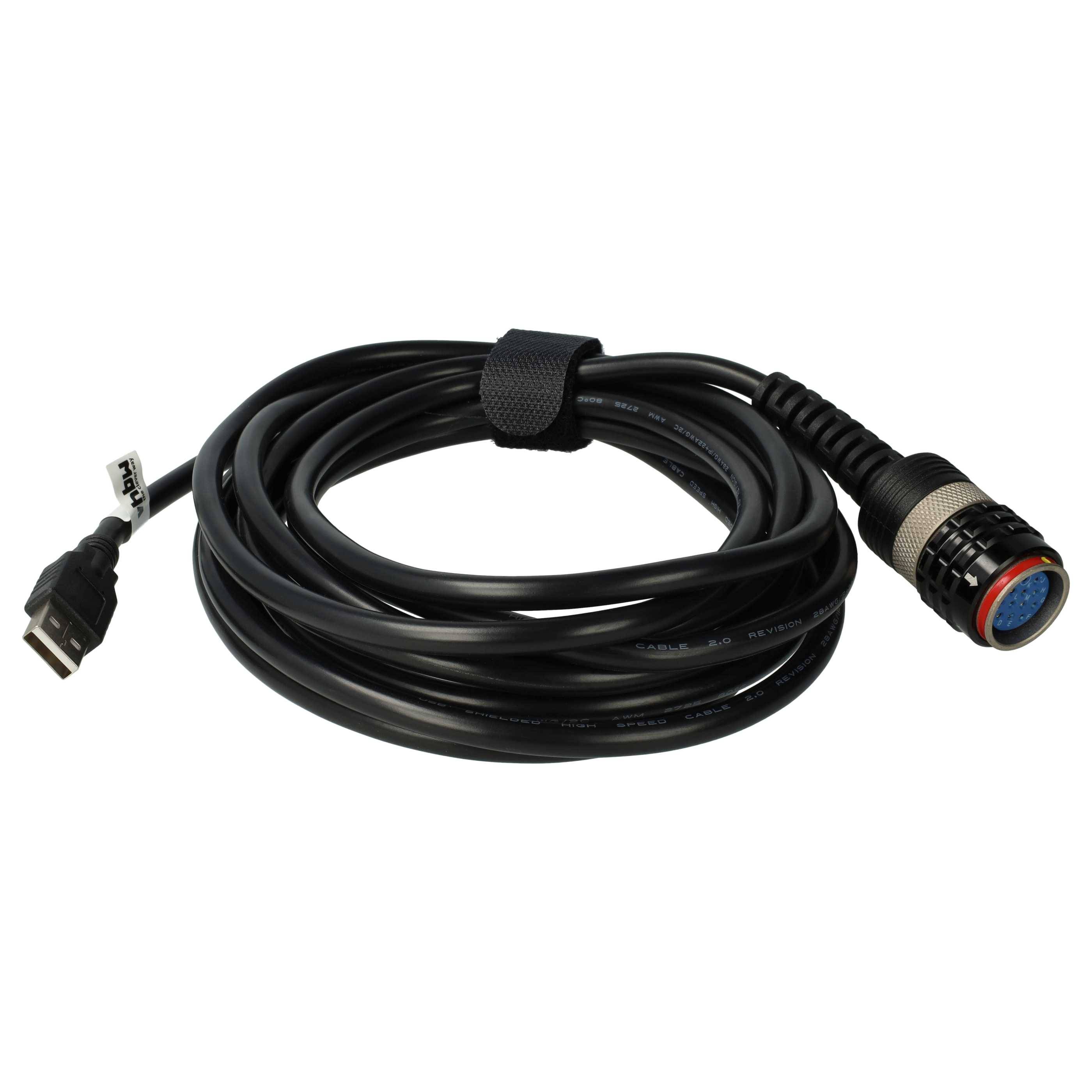 vhbw USB-Adapterkabel kompatibel mit Volvo Vocom 2 KFZ-Diagnosegerät | 390 cm-1