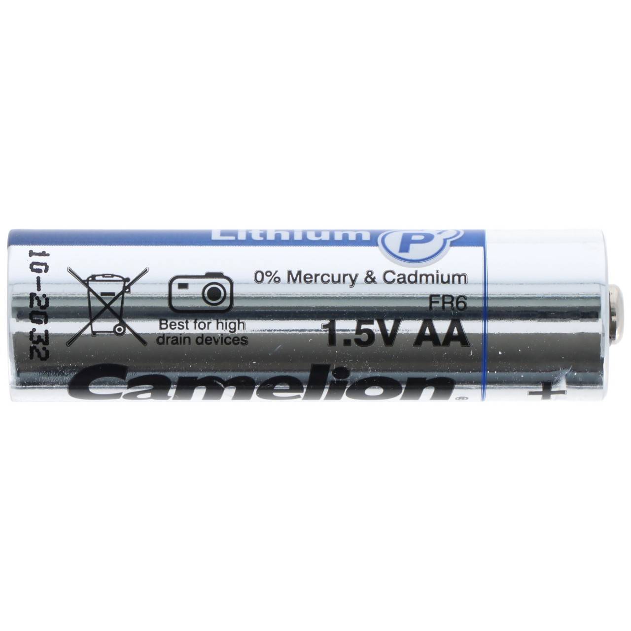 Camelion Lithium Batterie AA, Mignon, FR6, 1,5V, 2er-Blister-2