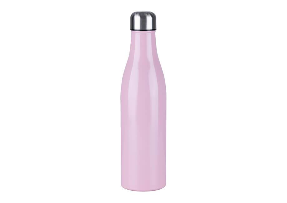 Kelomat Isolier Trinkflasche Rosa Ø7 cm 0,5 Liter Edelstahl Rostfrei