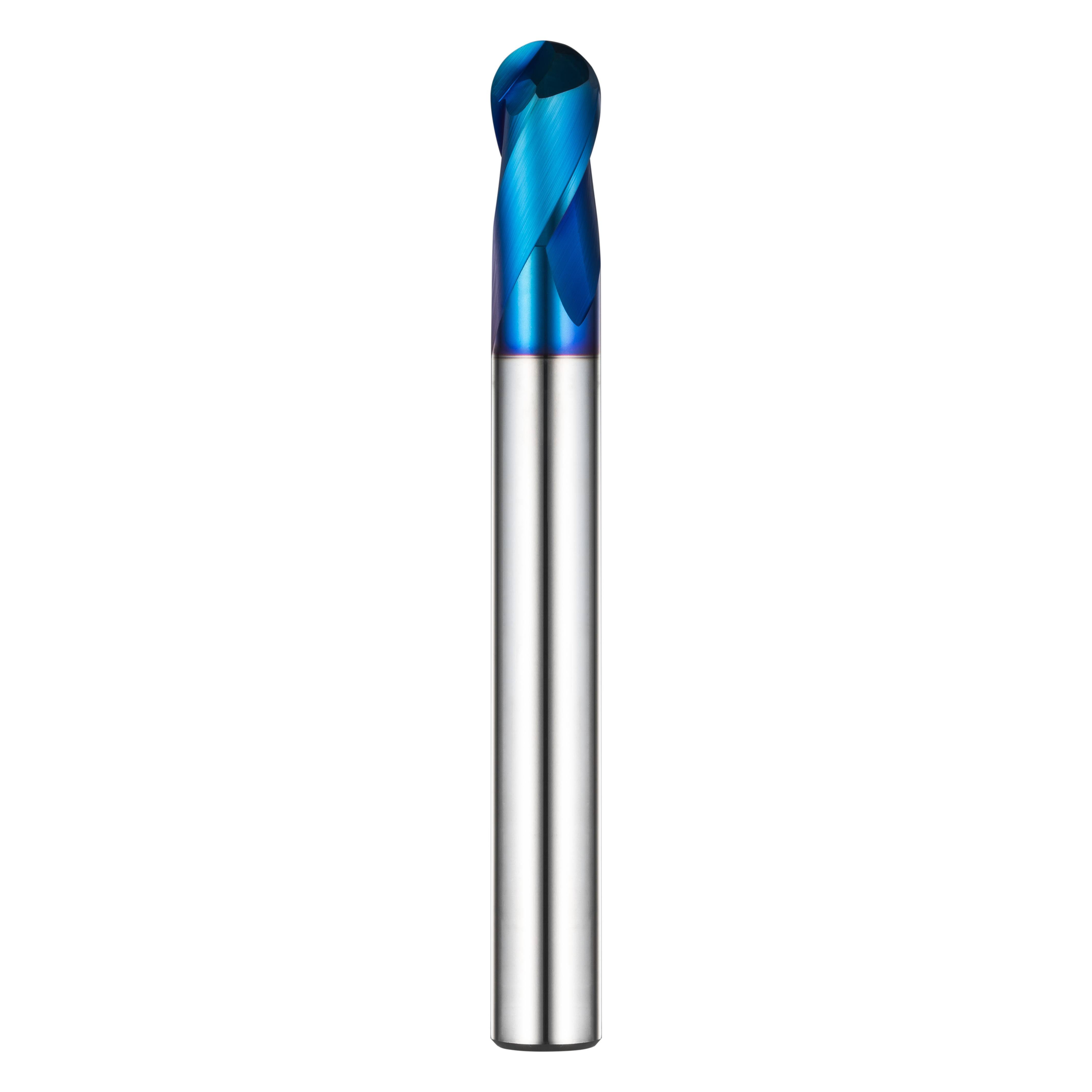 COGO VHM Kugelfräser für Heavy Cuts 2ECB120180080 mit BLUE Beschichtung 12mm Durchmesser-0