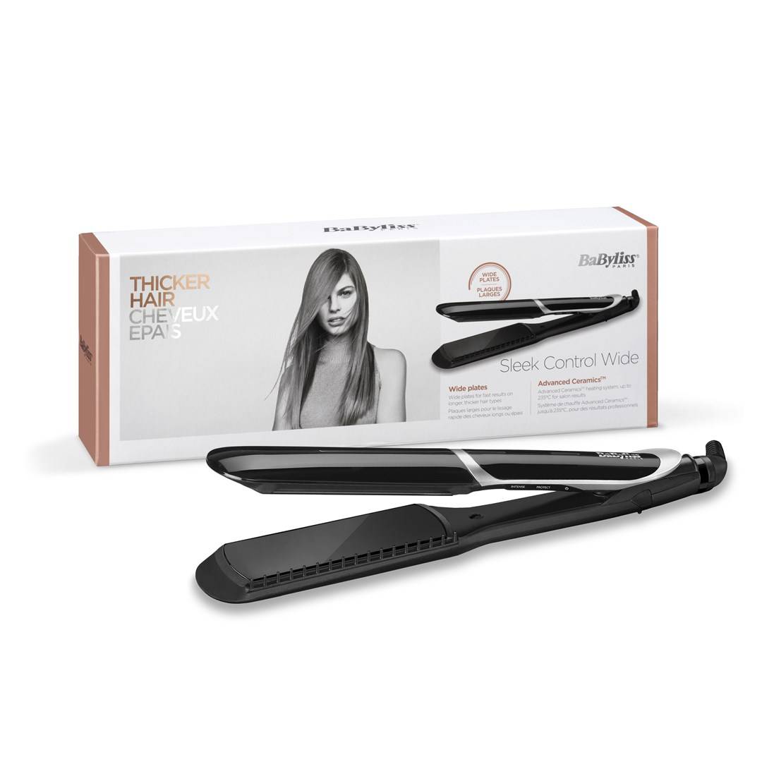 BaByliss Sleek Control Wide, Glätteisen, Warm, 140 °C, 235 °C, 30 s, Schwarz-10