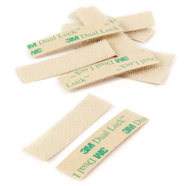 3M Klettpads Dual Lock SJ 4570 selbstklebend 12mm x 50mm - 10 Stück