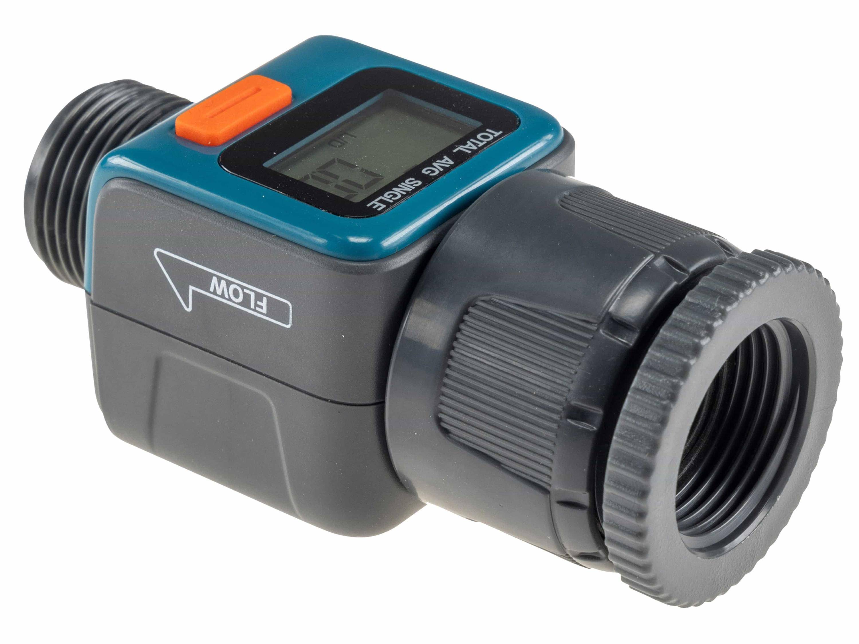 CHILITEC Digitaler Wasserzähler CT-WZ4, mit Adapter 1" u. 3/4"-2