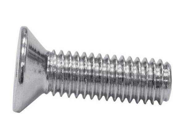 WÜRTH 100x Senkkopfschraube mit Kreuzschlitz M2,5 6 mm Stahl blank