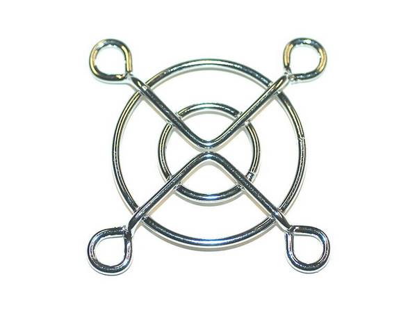 Schutzgitter 2 Ringe 40 x 40 mm Metall blank