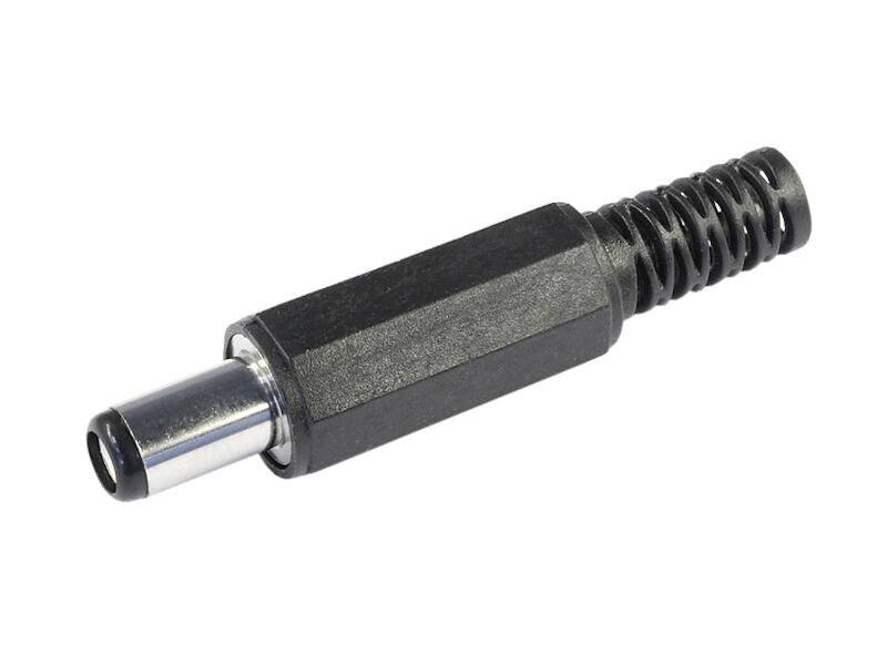 DC-Stecker 2,5 x 5,5 mm mit Knickschutz