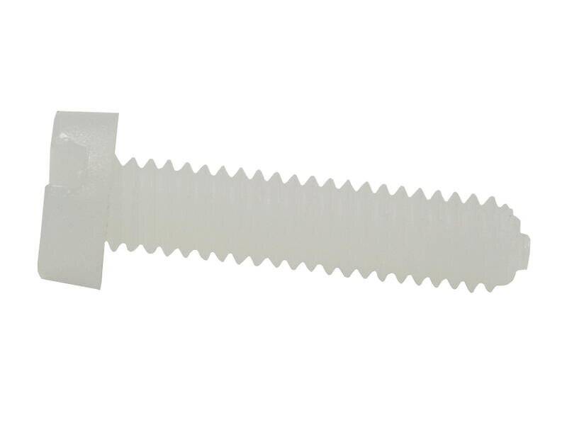 WÜRTH 100x Zylinderschraube mit Schlitz M3 6 mm Kunststoff natur-0
