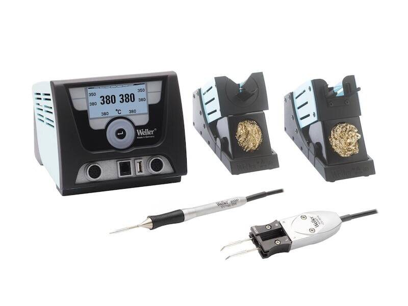 Weller 2-Kanal-Lötstation WX 2021 Set 230 V 200 W hellblau / schwarz-1