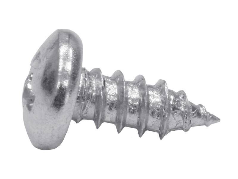 WÜRTH 100x Blechschraube mit Kreuzschlitz ST2,2 6,5 mm Stahl blank-0