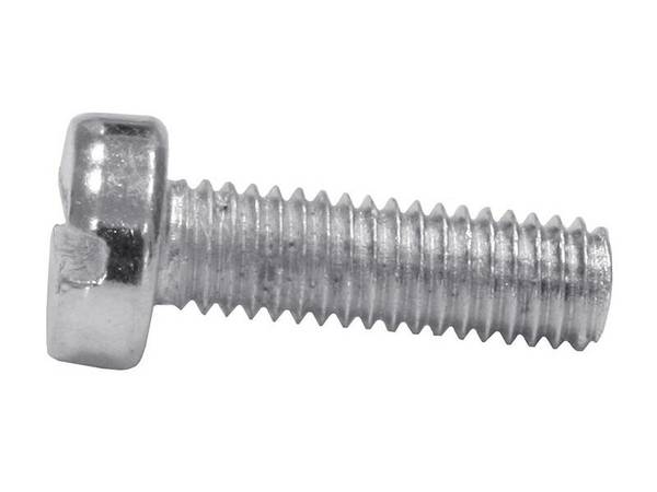 WÜRTH 100x Zylinderschraube mit Schlitz M4 8 mm Stahl blank