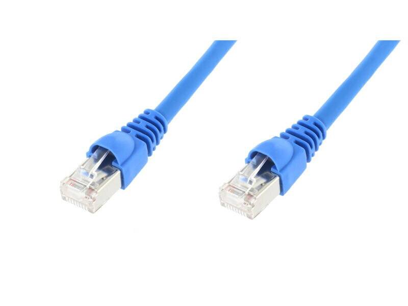 Telegärtner L00006D0093 RJ45 Patchkabel CAT 5e F/UTP 50.00 m Blau Flammwidrig, mit Rastnasenschutz 1 St.-5