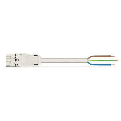 WAGO WINSTA MIDI Steckverbinder-System 3-5x4 mm² Anschlussleitung, Stecker - offenes Leitungsende, 3 polig, weiß-2