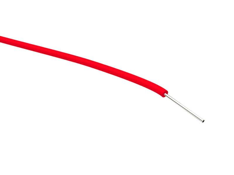 Kabeltronik Kupferdraht PVC isoliert Ø 1,0 mm 100 m Ring rot-0