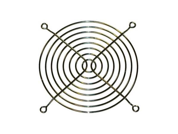 Schutzgitter 8 Ringe 119 x 119 mm Metall blank
