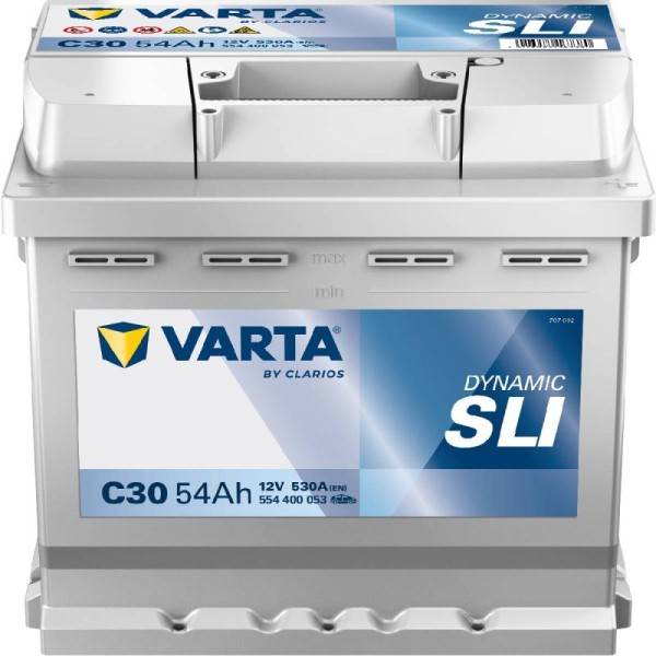 VARTA C30 Silver Dynamic 12V 54Ah 530A Autobatterie 554 400 053-0