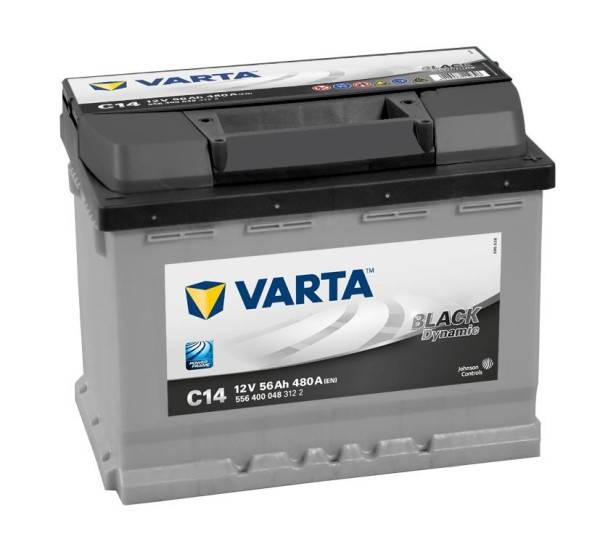 VARTA C14 Black Dynamic 12V 56Ah 480A Autobatterie 556 400 048-0