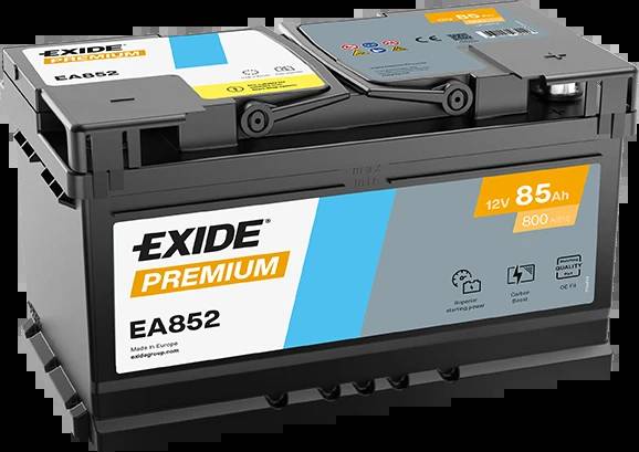 Exide EA852 Premium Carbon Boost 12V 85Ah 800A Autobatterie-0
