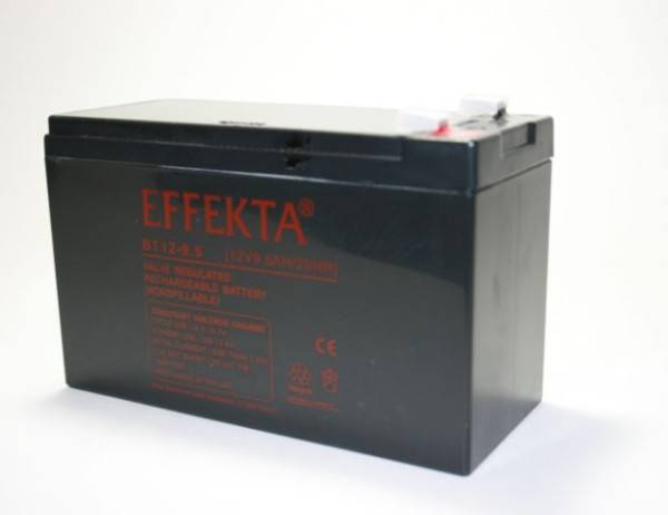 Effekta BT 12-9,5K 12V 9,5Ah Blei Akku / Blei-Vlies Akku AGM VRLA