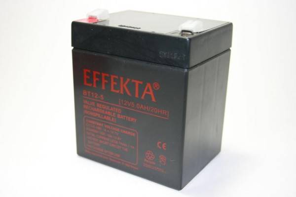 Effekta BT 12-5 12V 5Ah Blei Akku / Blei-Vlies Akku AGM VRLA-0
