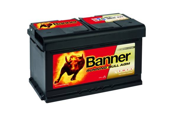 Banner 58001 AGM Running Bull 12V 80Ah 800A Autobatterie