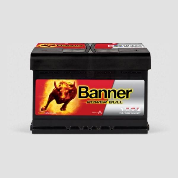 Banner P7412 Power Bull 12V 74Ah 680A Autobatterie-0