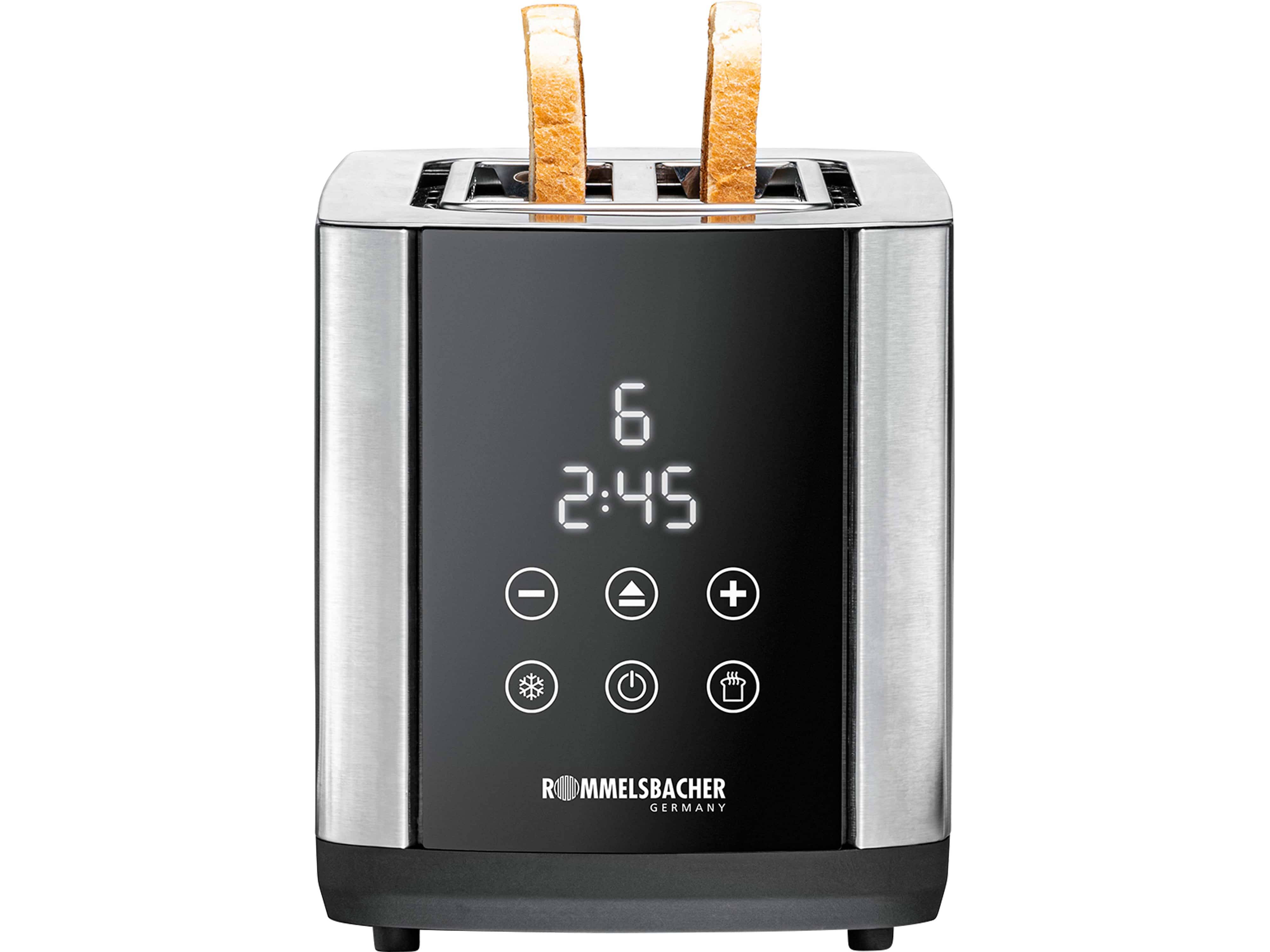 Symbolbild für ROMMELSBACHER Toaster TO 850 - Toaster - Edelstahl - Schwarz