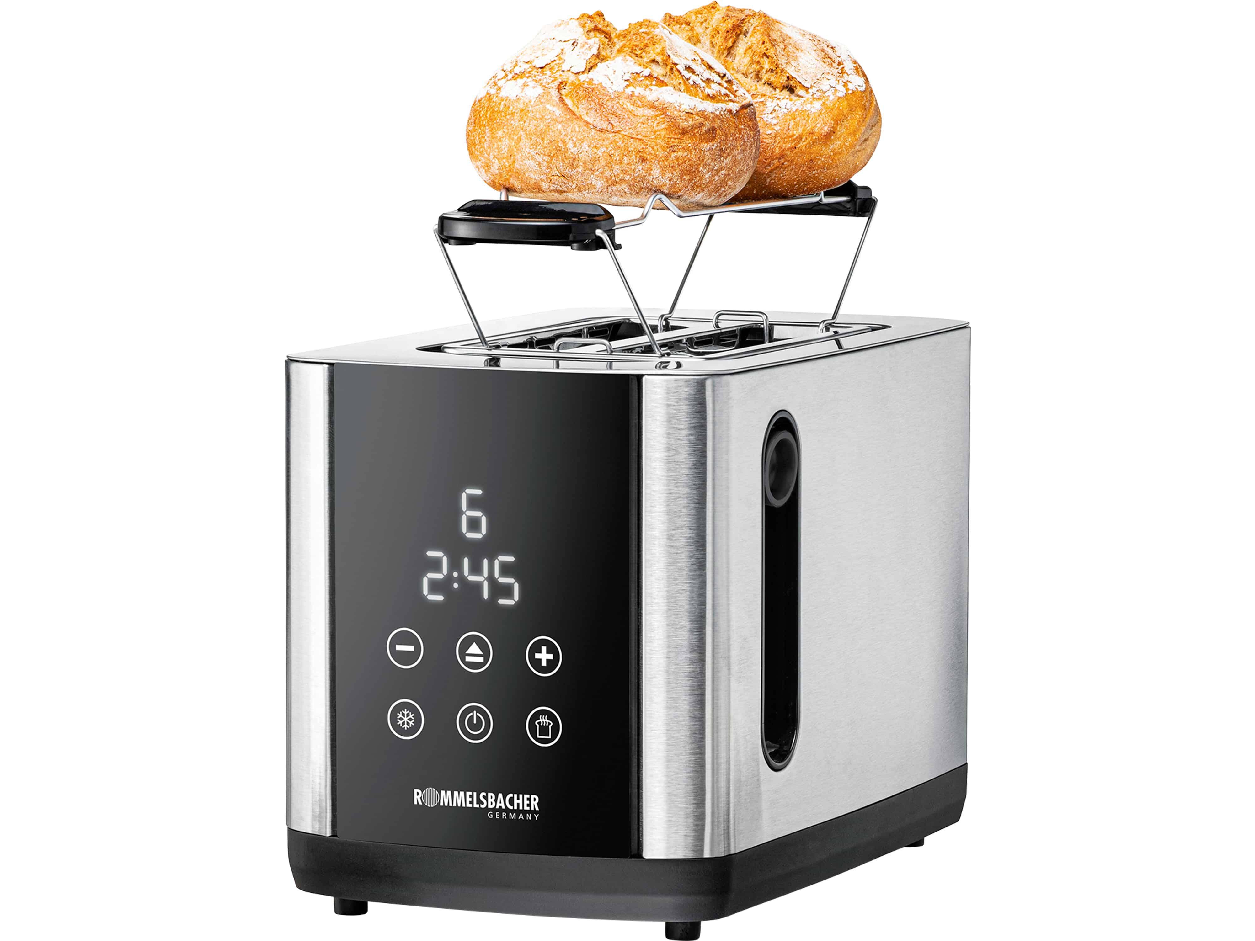 Symbolbild für ROMMELSBACHER Toaster TO 850 - Toaster - Edelstahl - Schwarz