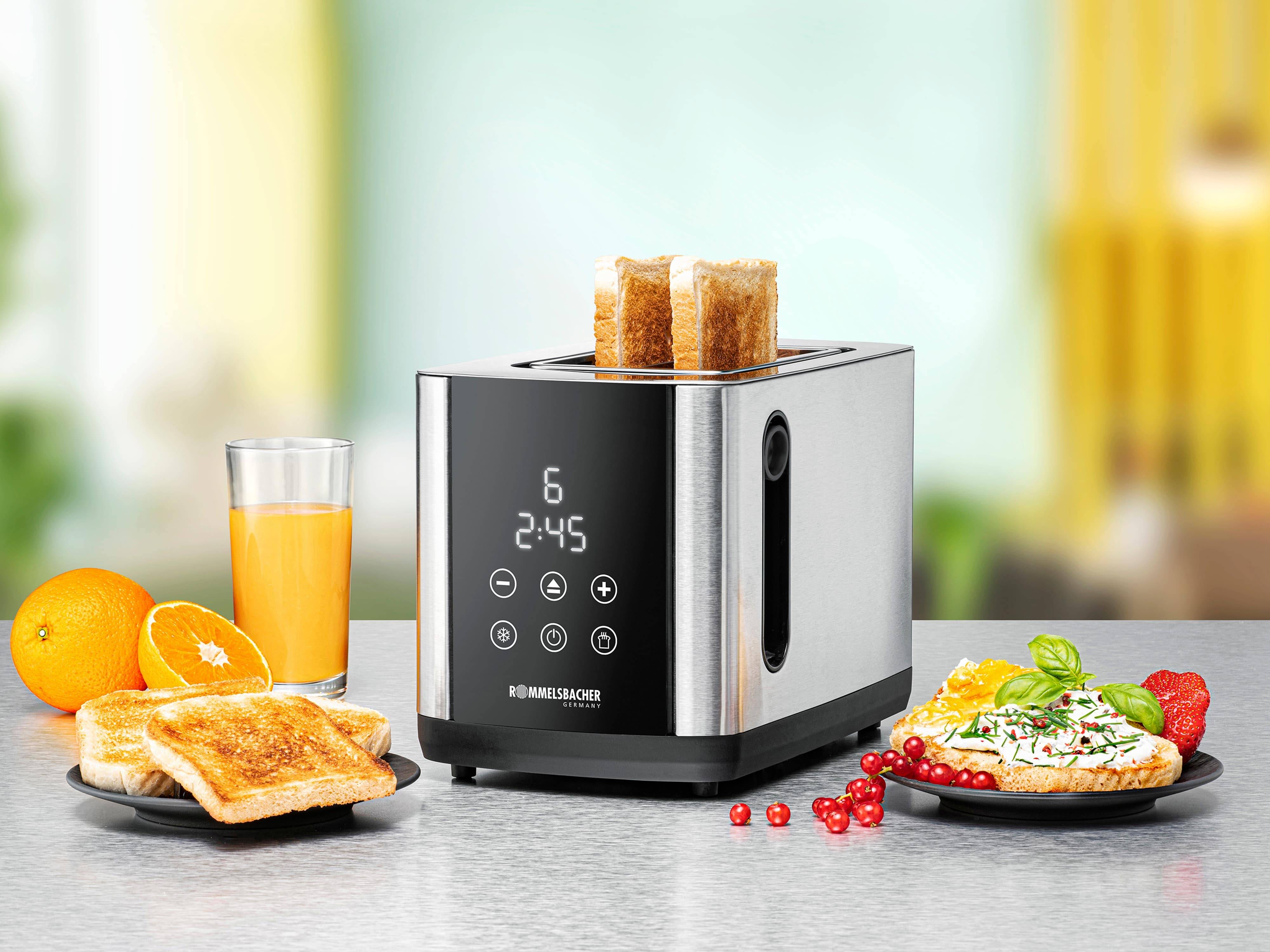 Symbolbild für ROMMELSBACHER Toaster TO 850 - Toaster - Edelstahl - Schwarz