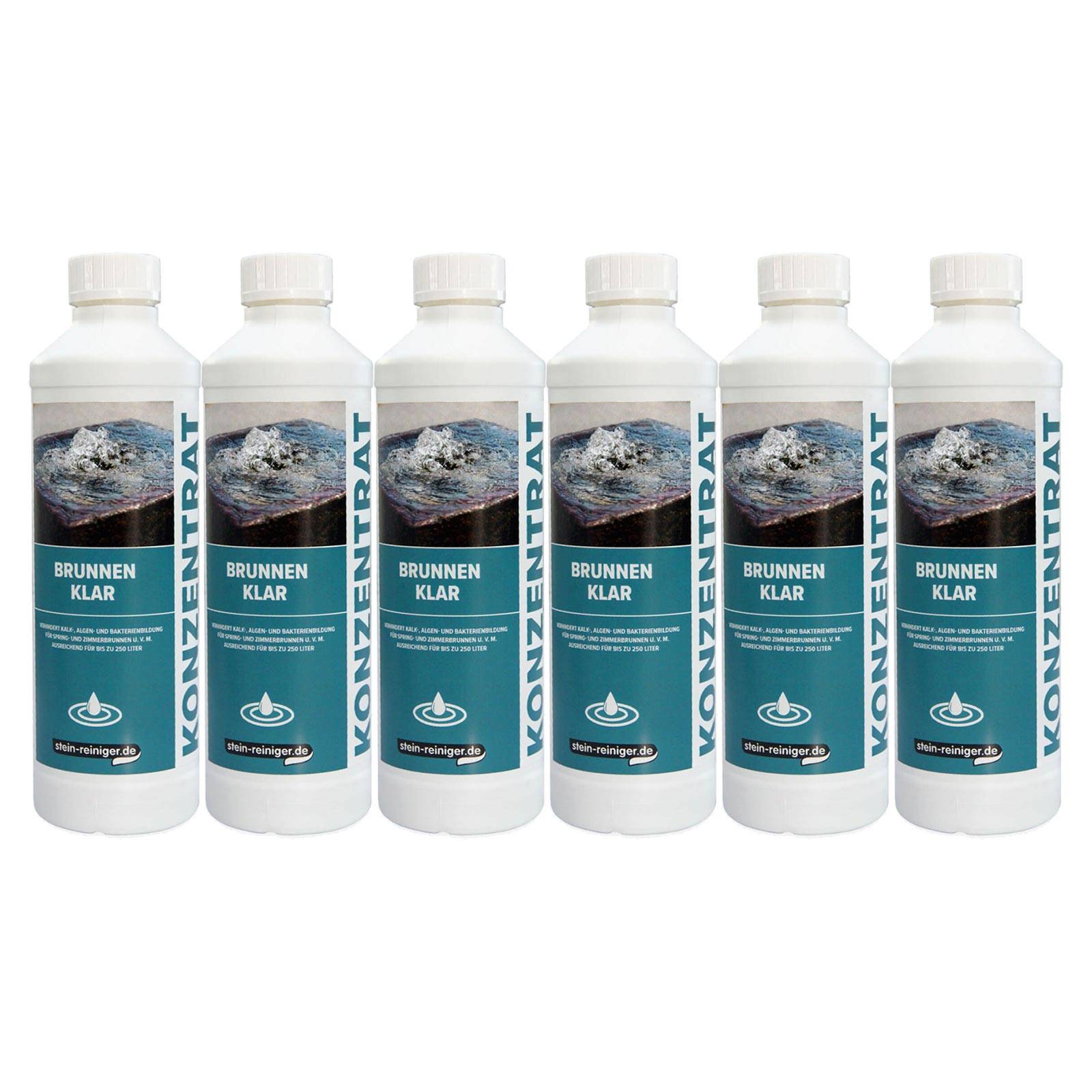 stein-reiniger.de Brunnen Klar Konzentrat 500ml Sets - Menge:6-0