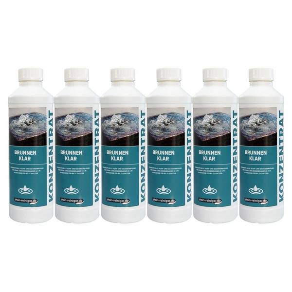 stein-reiniger.de Brunnen Klar Konzentrat 500ml Sets - Menge:6