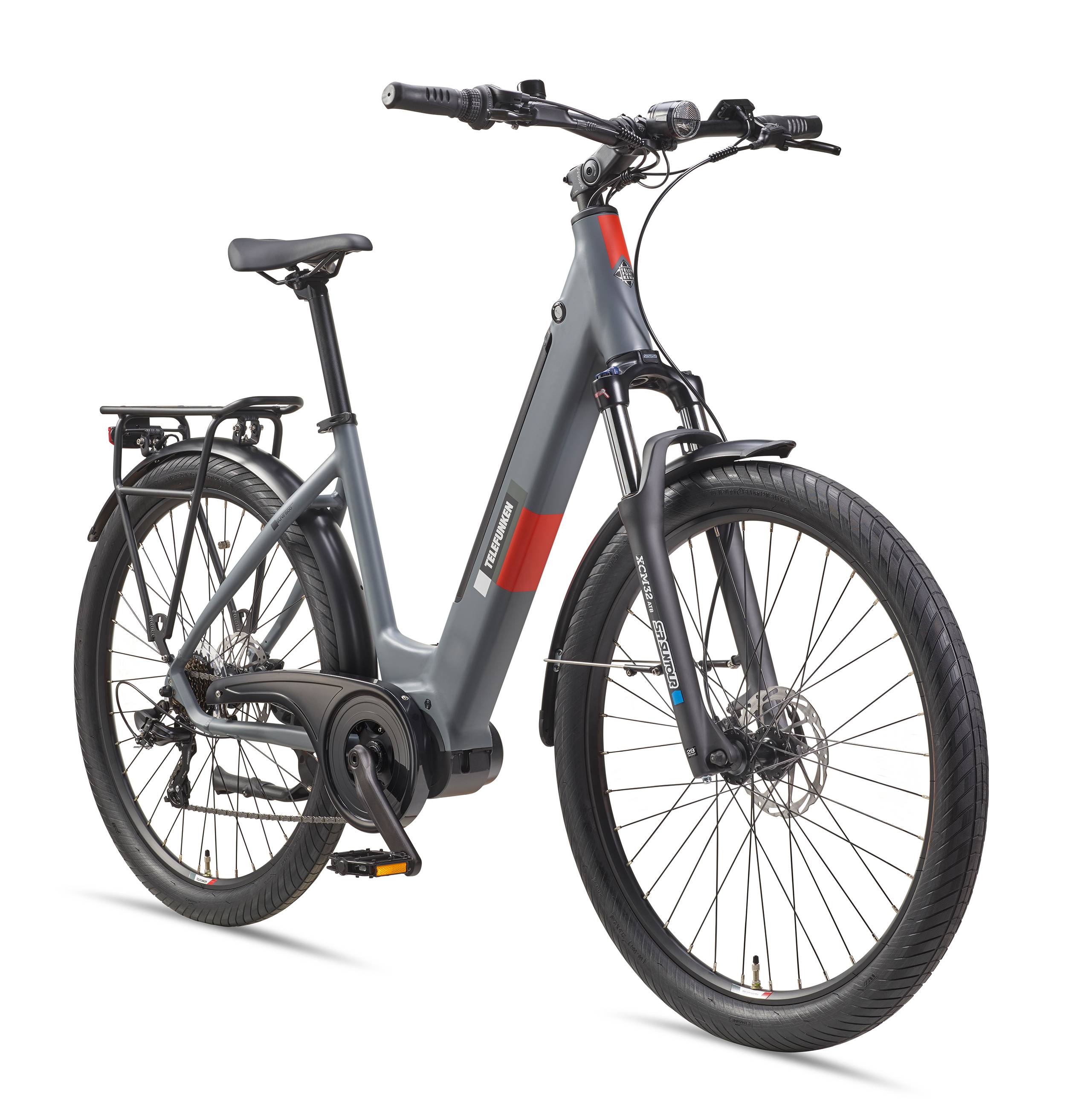 Telefunken City SUV E-Bike | Elektrofahrrad 27,5 Zoll | Mittelmotor | 7-Gang Kettenschaltung | 468 Wh Akku | Pedelec-0