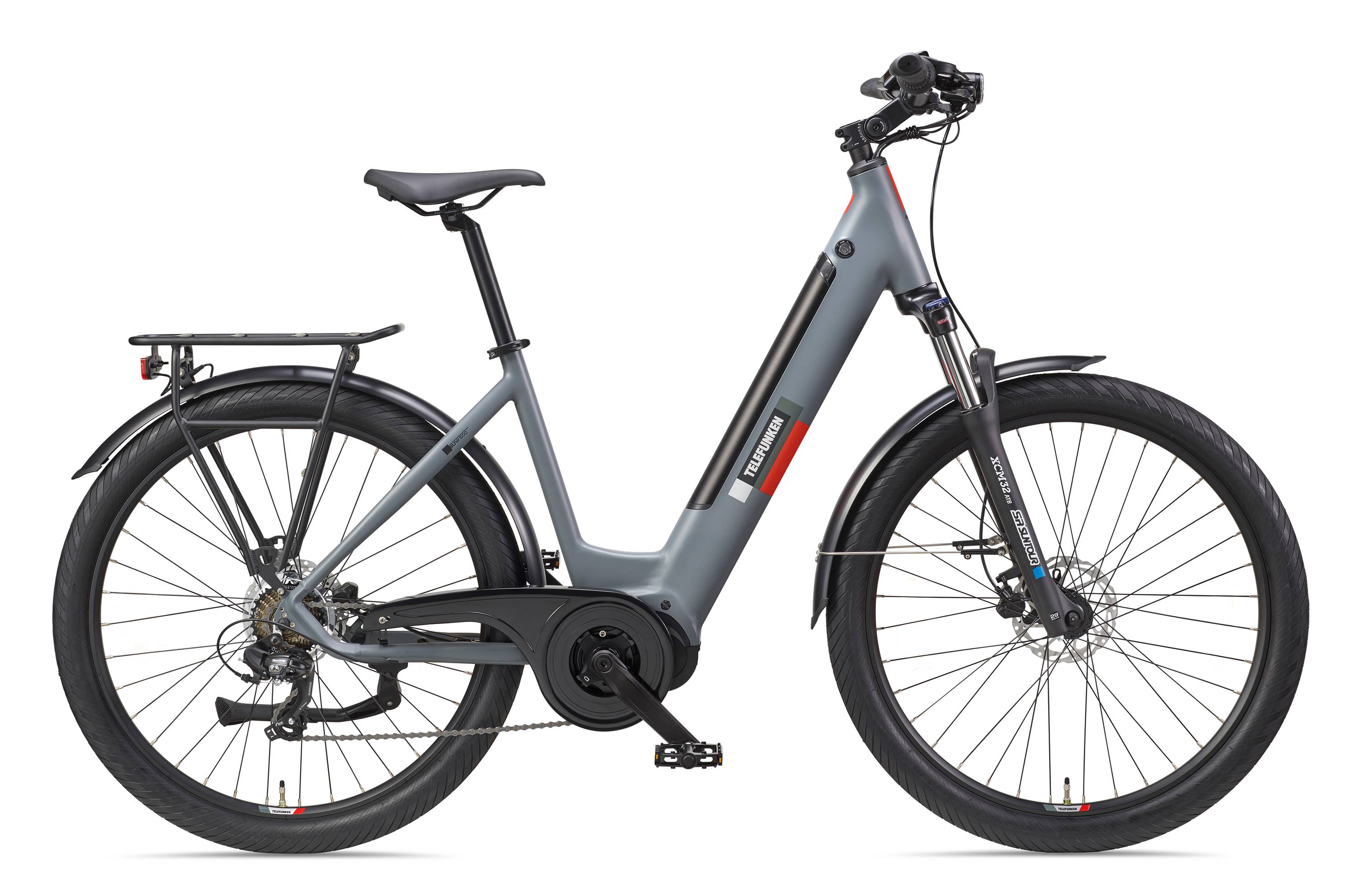 Telefunken City SUV E-Bike | Elektrofahrrad 27,5 Zoll | Mittelmotor | 7-Gang Kettenschaltung | 468 Wh Akku | Pedelec-1